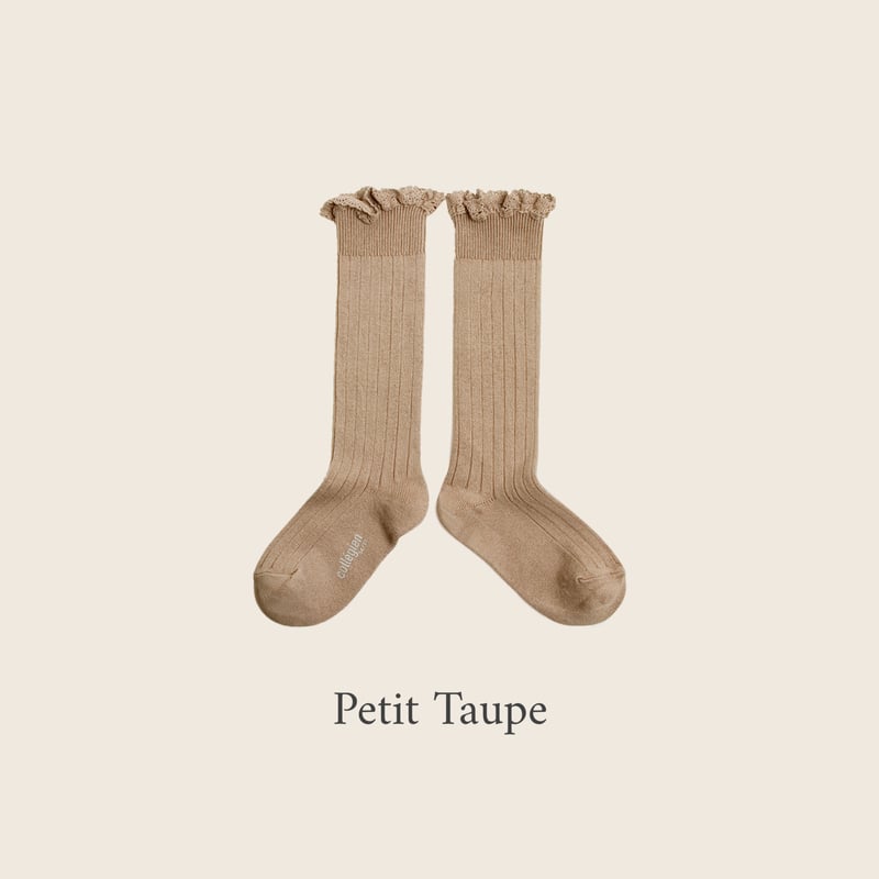 Collegien / Joséphine - Lace-Trim Ribbed Knee-h