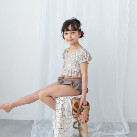 Swim wear - Frill / earth flower