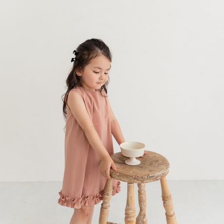 Cloudy dress / coral