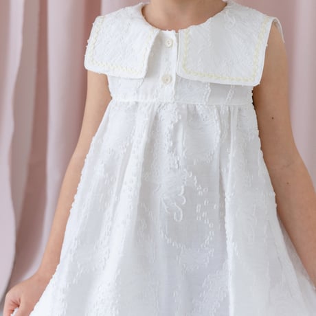Soufflé dress / white