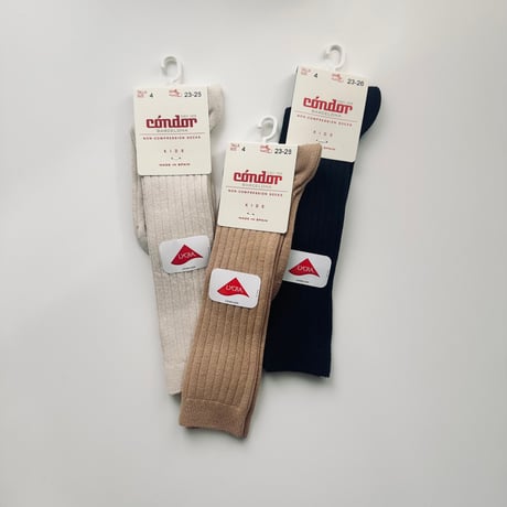 condor / Basic rib knee-high socks  2016-2