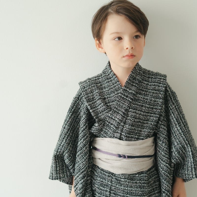 Yukata / Summer tweed - Black | june -little cl