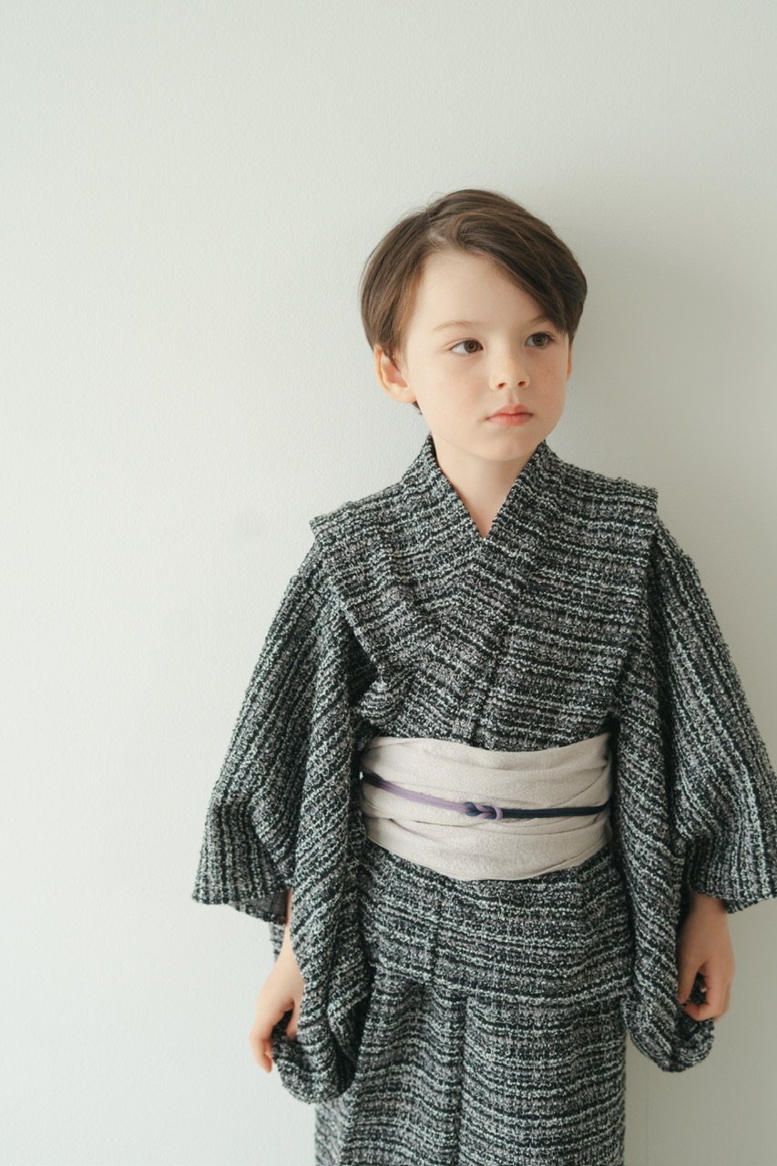 Yukata / Summer tweed - Black | june -little cl