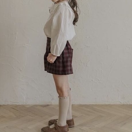 condor / Knee socks with lace edging cuff 2409-2