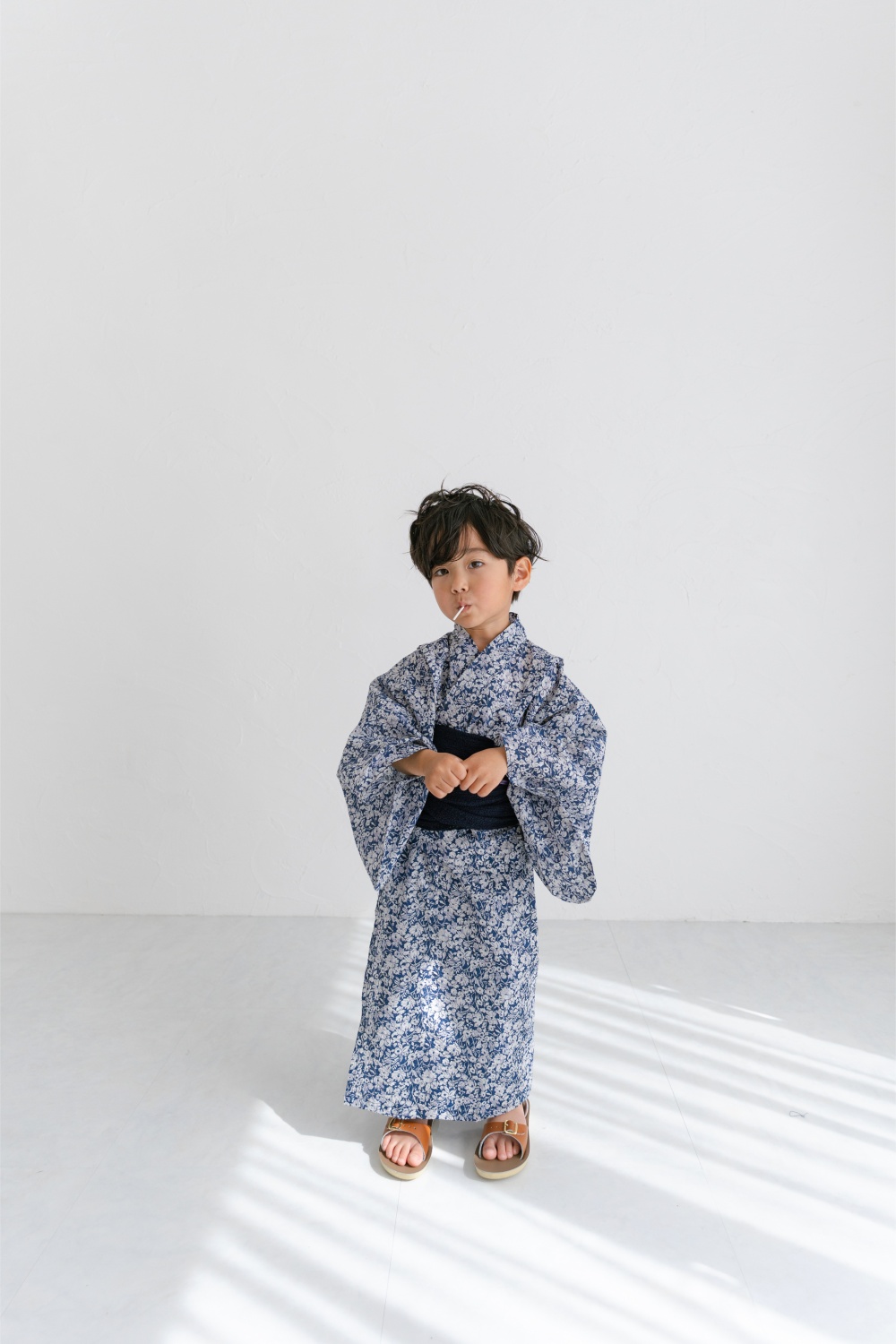 みぃさま専用 HANA浴衣 Yukata / midnight navy | june -little closet-