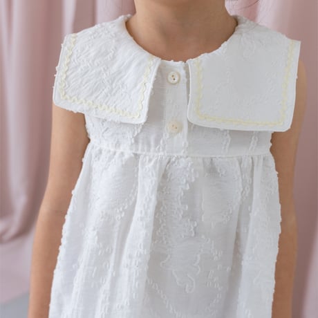 Soufflé dress / white