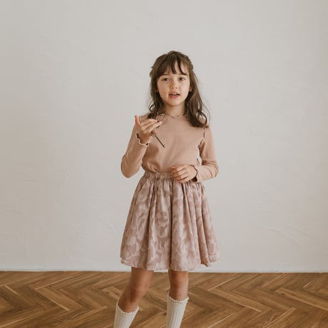 kids Gather skirt / dusty pink flower