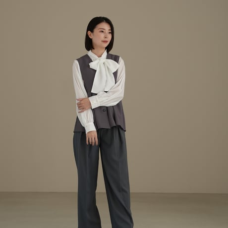 ladies Gilet / charcoal