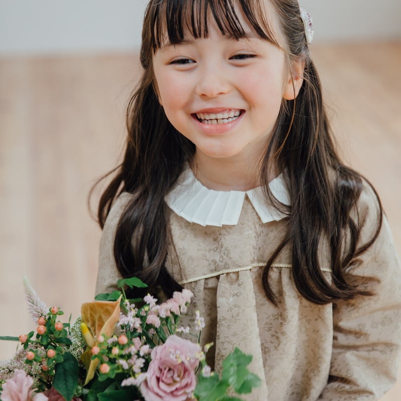 ワンピース june little closet Petal beige flower Petal / beige flower | june -little closet-