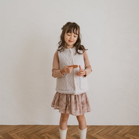 kids Gather skirt / dusty pink flower
