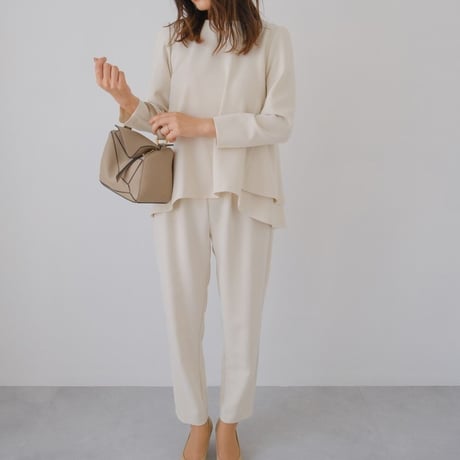 ladies Ceremony double flare blouse / cream