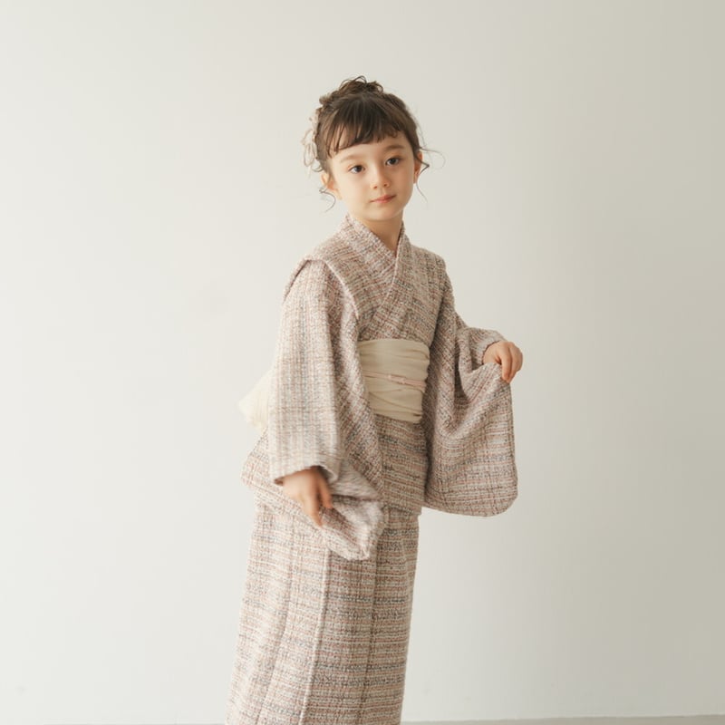 Yukata / Summer tweed - Pink | june -little clo