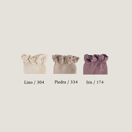 condor / Knee socks with lace edging cuff 2409-2