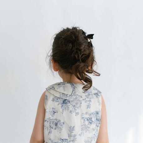Velvet ribbon pin 2pc set - pearl