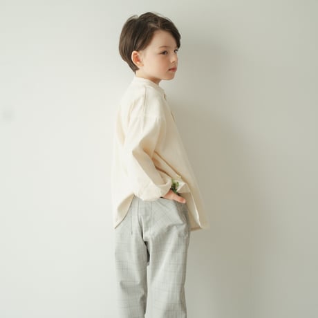 Sarrouel pants / Quiet gray check