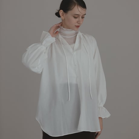ladies Candy sleeve blouse / white