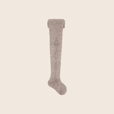 condor / Melino wool-blend tights with side diamond openwork 1532-1