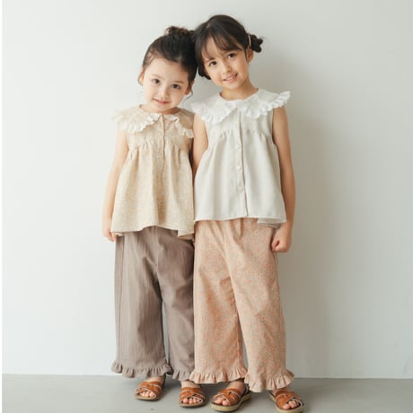 Frill sabrina pants / moca