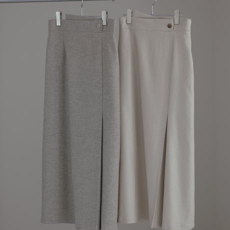 ladies Grace straight skirt / grey tweed
