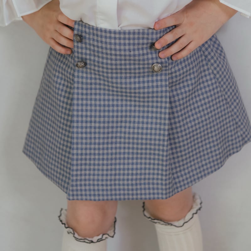 スカート june Traditional skirt / blue check | june -little c