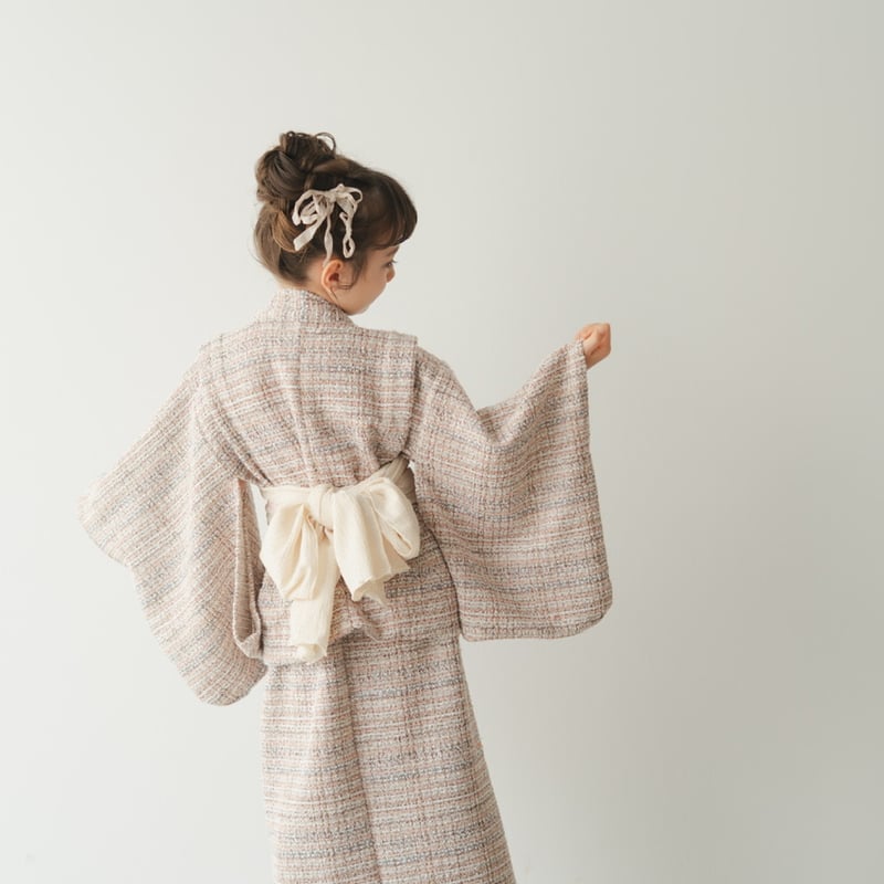 Yukata / Summer tweed - Pink | june -little clo