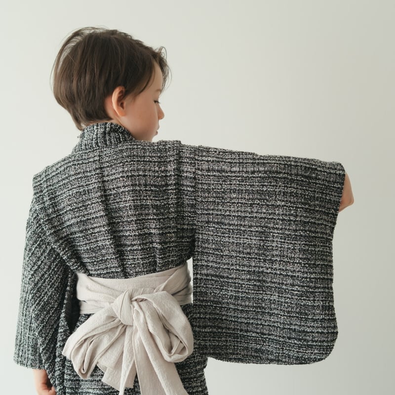Yukata / Summer tweed - Black | june -little cl
