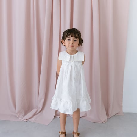Soufflé dress / white