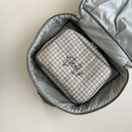 Vanity pouch (M) / check