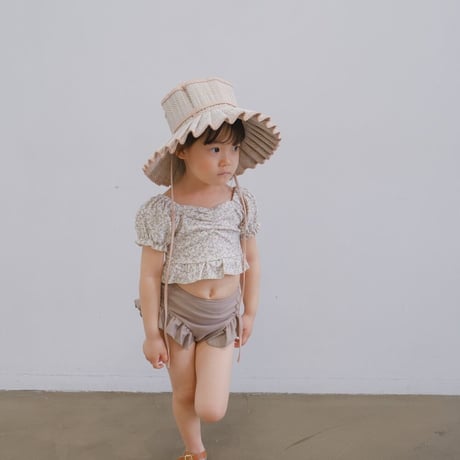 Swim wear - Frill / earth flower