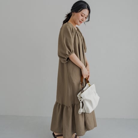ladies Summer dress / Sand brown