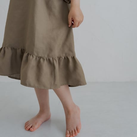 kids Summer dress / Sand brown