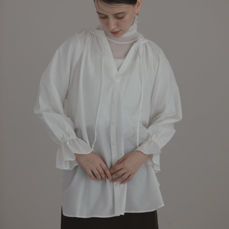 ladies Candy sleeve blouse / white