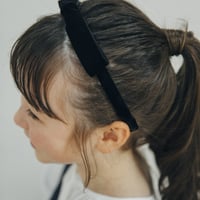 Ribbon head band / black