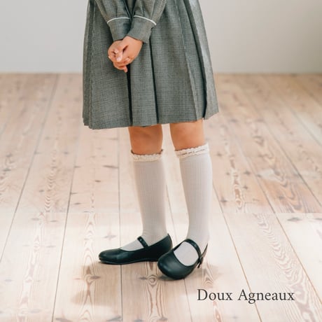 Collegien / Adeline - Pointelle Merino Wool Knee-high Socks with Merino Lace Trim