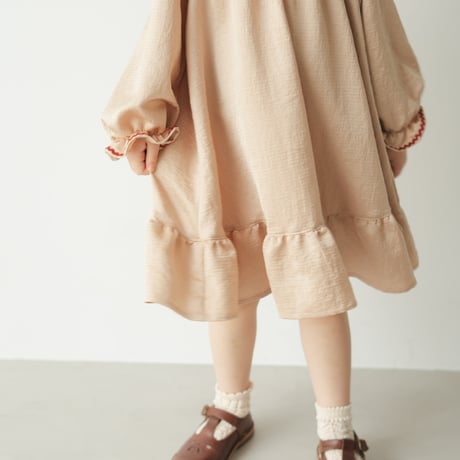 Long sailor dress / Soft camel