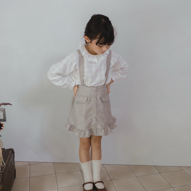 スカート garter belt frill original print skirt ACRO TOKYO][REFLEM