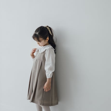 Ribbon blouse / white