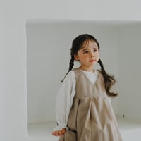 kids Wide jumper skirt / beige