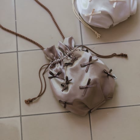 Ribbon pochette / cocoa