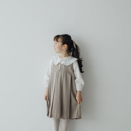 kids Wide jumper skirt / beige