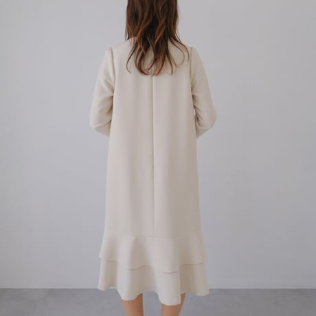 ladies Ceremony double flare dress / cream