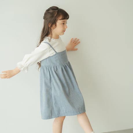Camisole dress / Washed denim
