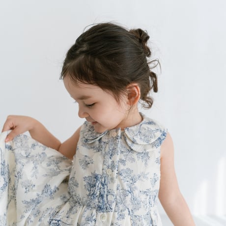 Lala dress / toile de jouy - vanilla