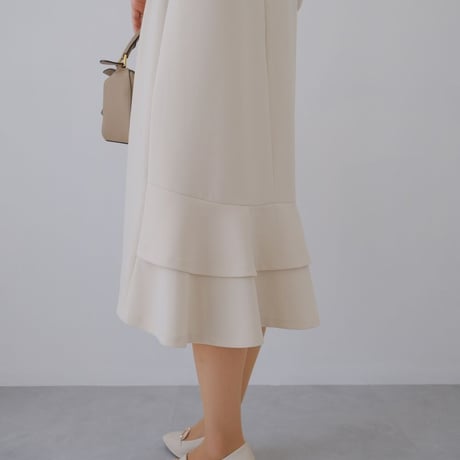 ladies Ceremony double flare dress / cream