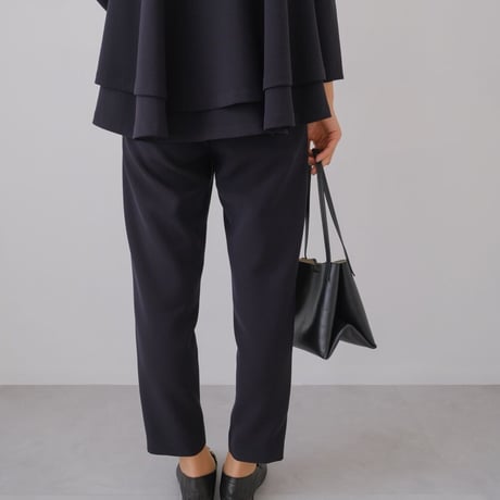 ladies Ceremony double flare blouse / navy
