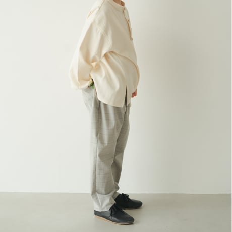 Sarrouel pants / Quiet gray check