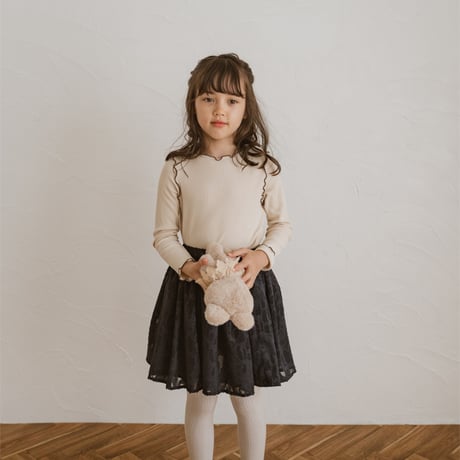 kids Gather skirt / navy flower