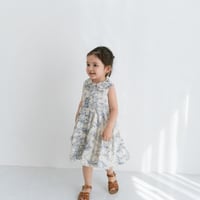 Lala dress / toile de jouy - vanilla