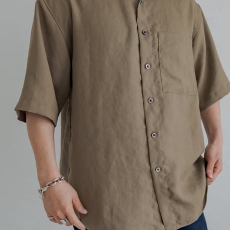 Mens Summer shirt / Sand brown