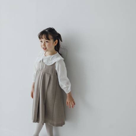 kids Wide jumper skirt / beige